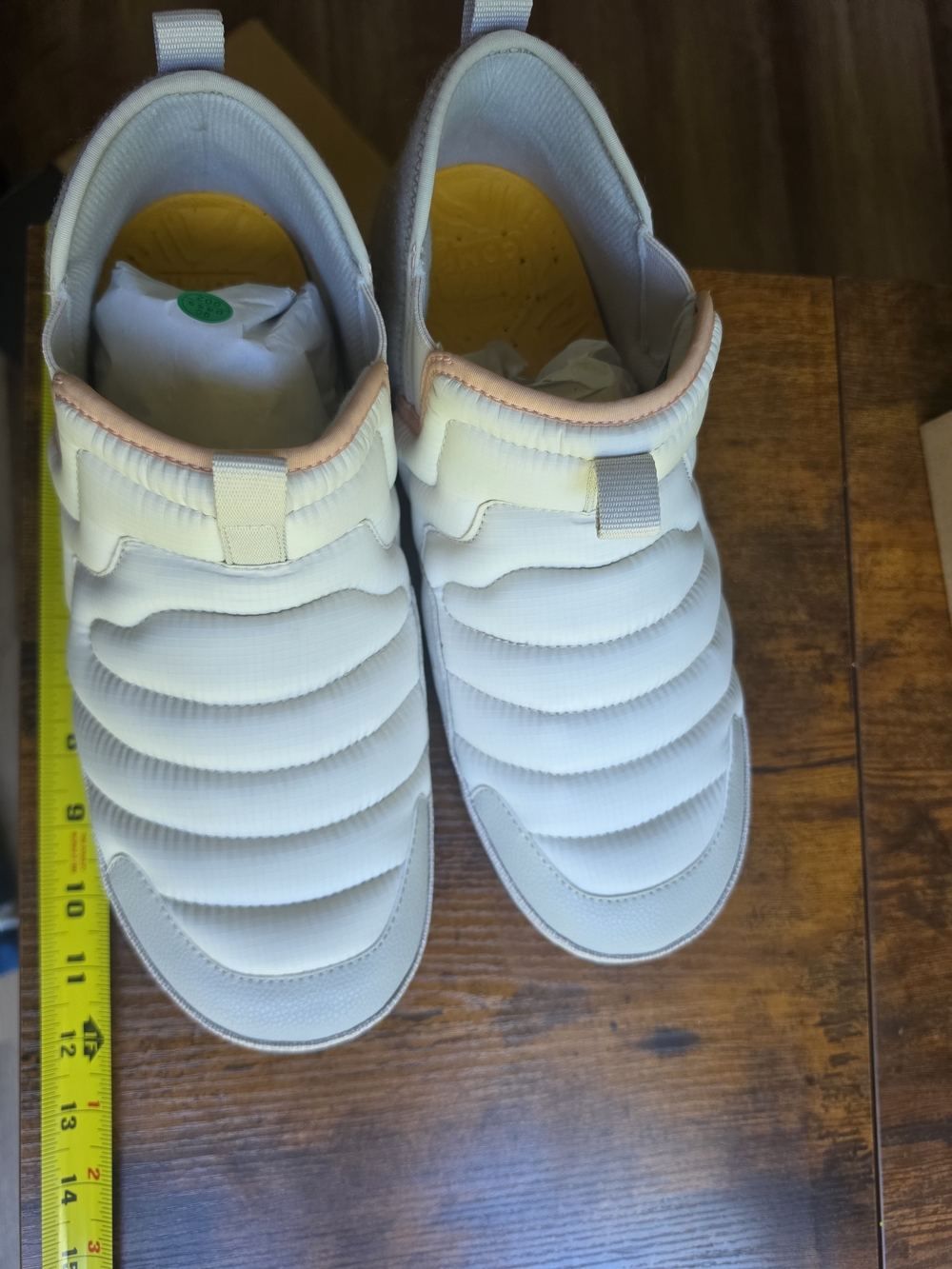 Teva Cream Quilted Slip-On Ankle Sneakers with Pink Trim - Picture 15 of 15
